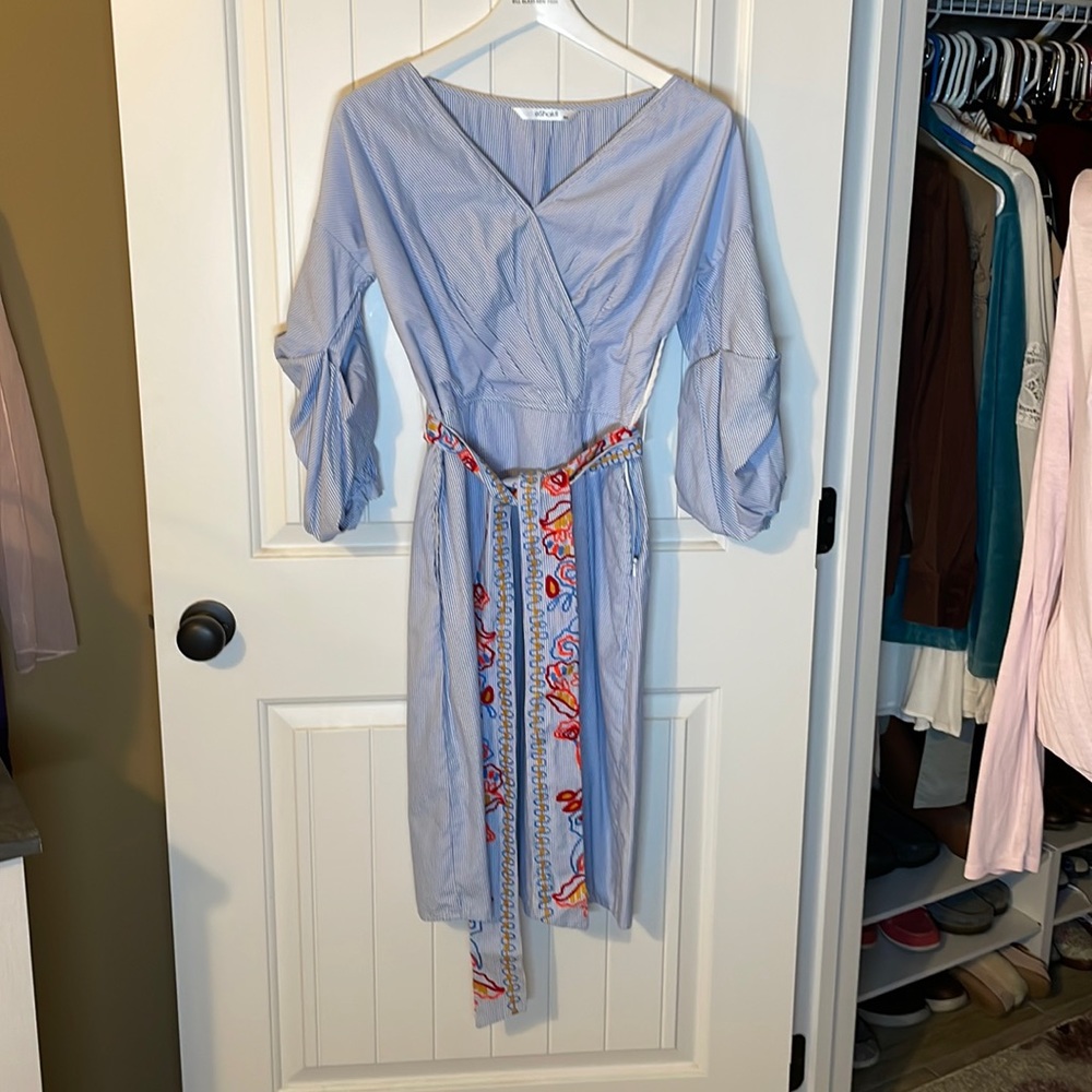 Peasant dress with fun puffed sleeves
